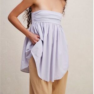 NWOT Free People Tube Top. Sold Out On Their Site! Color is Periwinkle!